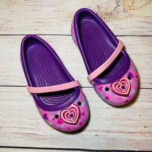*SOLD* Purple And Pink Mary Jane Crocs